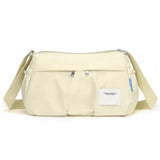 Morral crossbody casual urbano de 3 cierres
